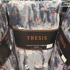 Thesis  Luxury Velvet Throw Oversize Halloween 50x70 NEW with TAGS